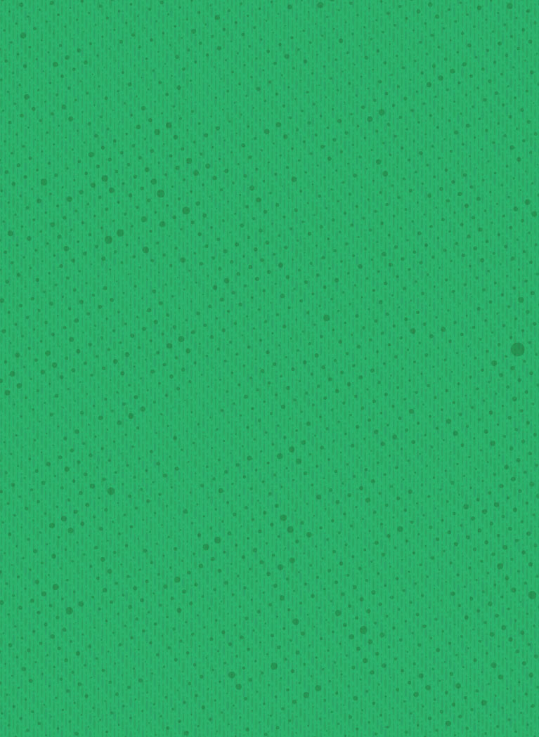 Green background with polka dot pattern